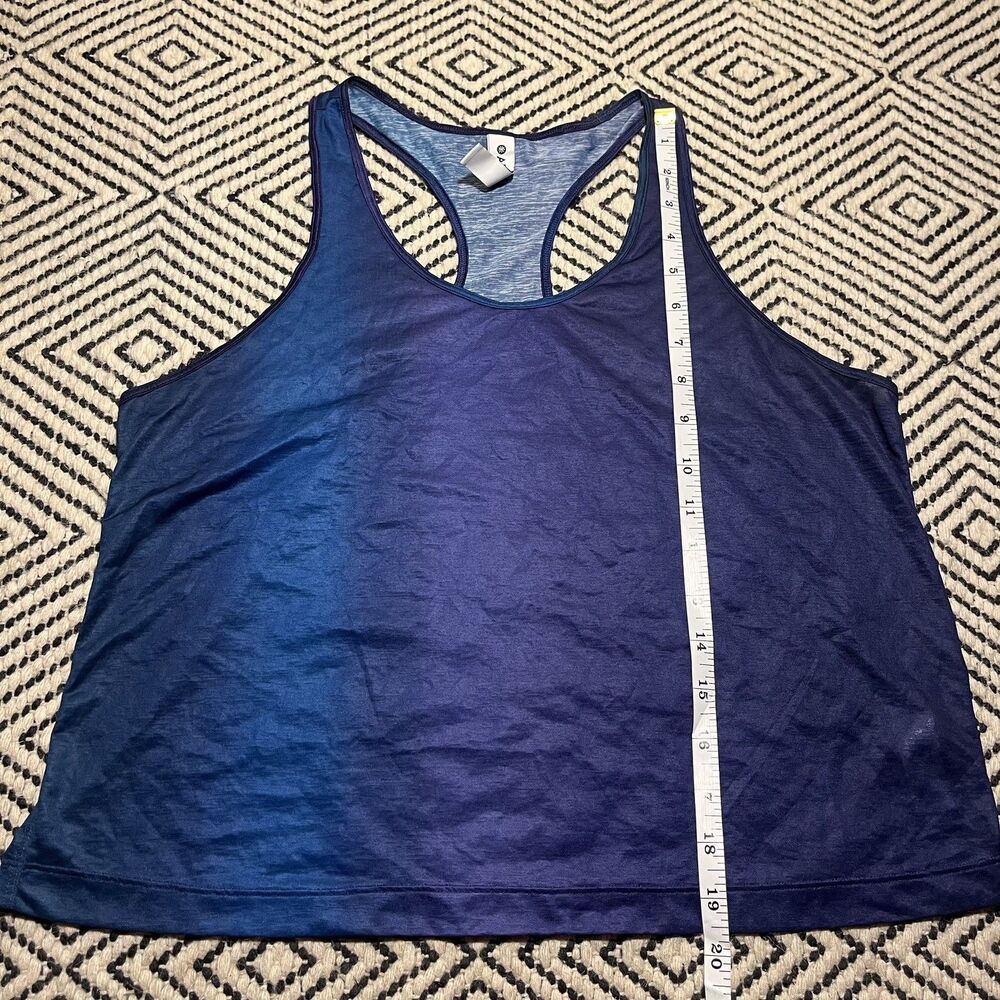 Athleta Breathable Purple And Blue Loose Tank Top, Size Small